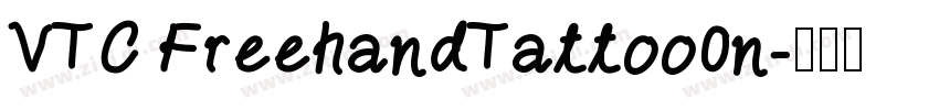 VTC FreehandTattoo0n字体转换